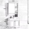 Bathluxe BV-819 Bathroom Cabinet - Design Sketch - Subhadeep Enterprises