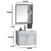 Bathluxe BV-819 Bathroom Cabinet - Dimensions - Subhadeep Enterprises